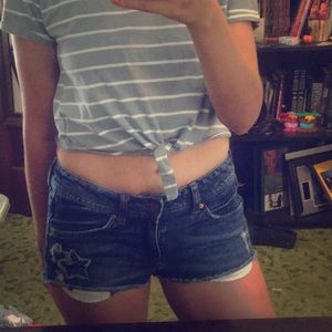 Divided shorts with star details